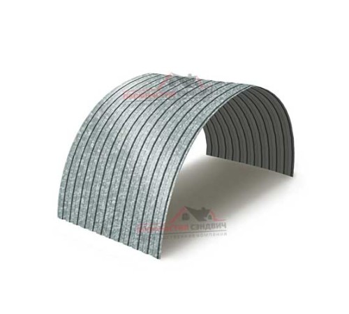 Купить профнастил МП10ПГ-0.4, Ширина-1100, Оцинкованный 