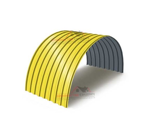 Купить профнастил МП20ПГ-0.45, Ширина-1100, Полиэстер RAL1018 