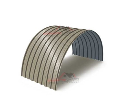 Купить профнастил МП20ПГ-0.45, Ширина-1100, Полиэстер RAL1035 