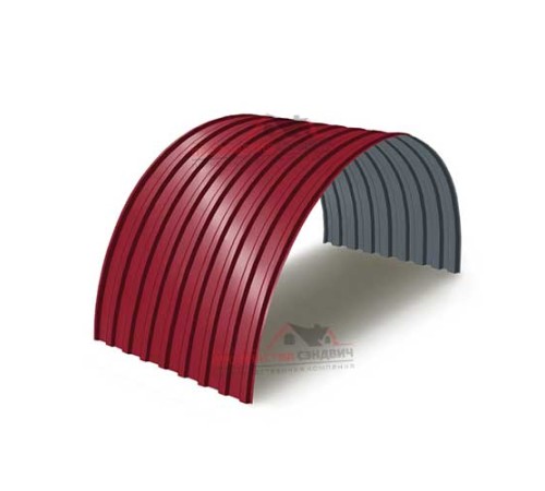 Купить профнастил МП20ПГ-0.45, Ширина-1100, Полиэстер RAL3003 