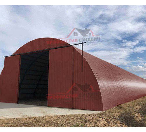 Купить профнастил МП20ПГ-0.45, Ширина-1100, Полиэстер RAL3009 