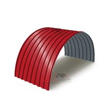 Профнастил МП20ПГ-0.45, Ширина-1100, Полиэстер RAL3020