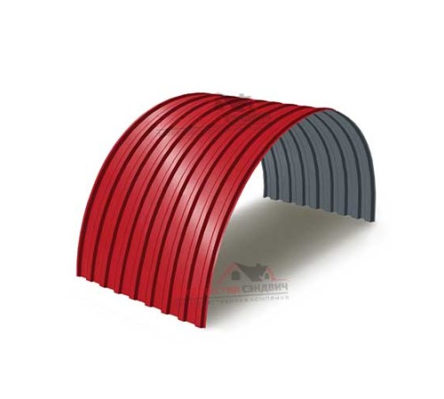 Купить профнастил МП20ПГ-0.5, Ширина-1100, Полиэстер RAL3020 