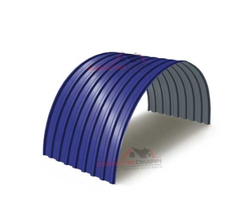 Купить профнастил МП20ПГ-0.45, Ширина-1100, Полиэстер RAL5002 