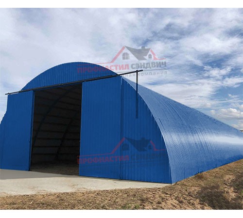 Купить профнастил МП20ПГ-0.4, Ширина-1100, Полиэстер RAL5005 