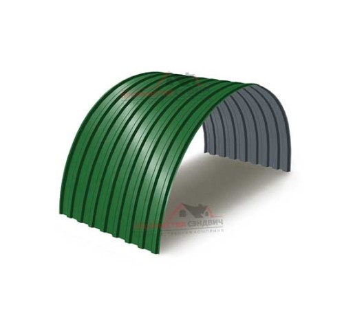 Купить профнастил МП20ПГ-0.5, Ширина-1100, Полиэстер RAL6002 