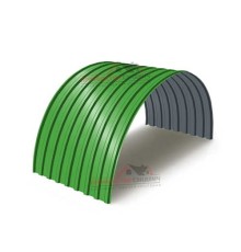 Профнастил МП20ПГ-0.5, Ширина-1100, Полиэстер RAL6018