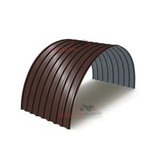 Профнастил МП20ПГ-0.4, Ширина-1100, Полиэстер RAL8017