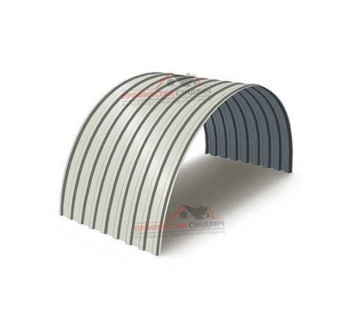 Купить профнастил МП20ПГ-0.45, Ширина-1100, Полиэстер RAL9002 