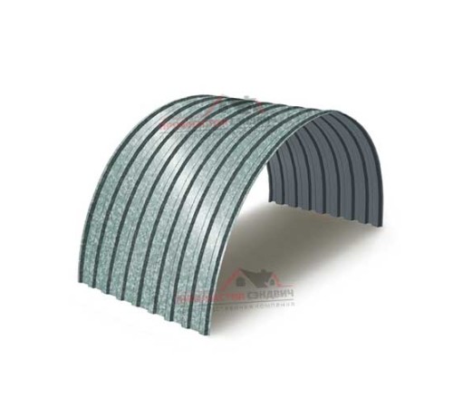 Купить профнастил МП20ПГ-0.4, Ширина-1100, Оцинкованный 