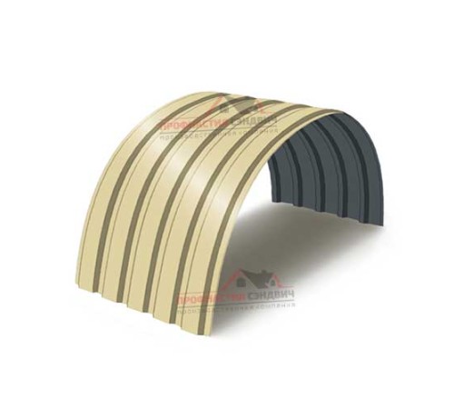 Купить профнастил МП35ПГ-0.5, Ширина-1035, Полиэстер RAL1014 