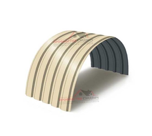 Купить профнастил МП35ПГ-0.5, Ширина-1035, Полиэстер RAL1015 