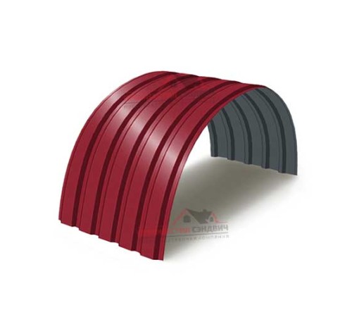 Купить профнастил МП35ПГ-0.45, Ширина-1035, Полиэстер RAL3003 