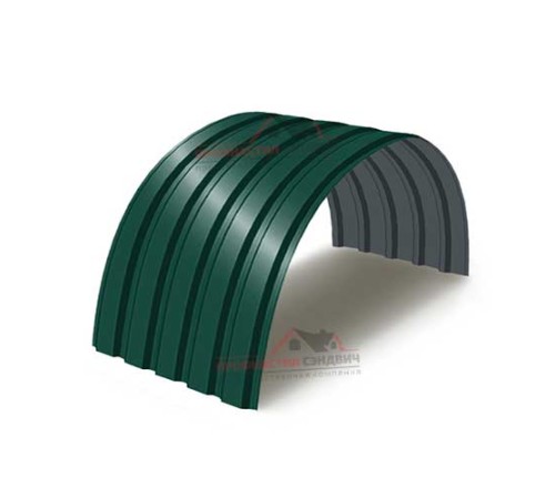 Купить профнастил МП35ПГ-0.45, Ширина-1035, Полиэстер RAL6005 