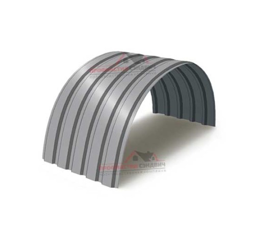 Купить профнастил МП35ПГ-0.45, Ширина-1035, Полиэстер RAL7004 