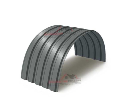 Купить профнастил МП35ПГ-0.45, Ширина-1035, Полиэстер RAL7005 