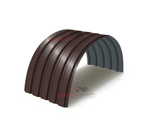 Купить профнастил МП35ПГ-0.45, Ширина-1035, Полиэстер RAL8017 