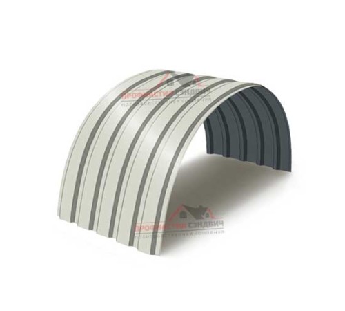 Купить профнастил МП35ПГ-0.45, Ширина-1035, Полиэстер RAL9002 