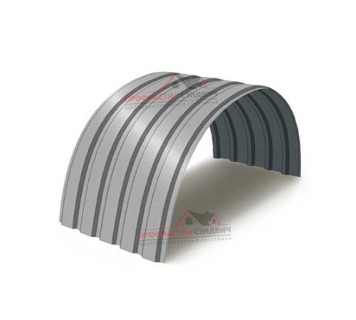 Купить профнастил МП35ПГ-0.45, Ширина-1035, Полиэстер RAL9006 