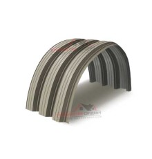 Профнастил H114ПГ-0.65, для бескаркассных ангаров, Полиэстер RAL 1035