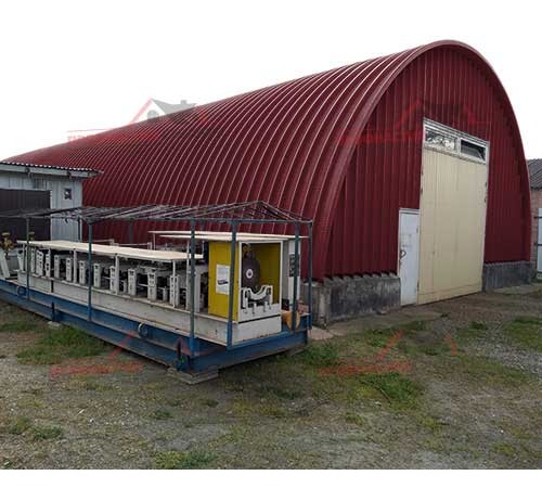 Купить профнастил H114ПГ-1.1, для бескаркассных ангаров, Полиэстер RAL 3005 