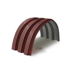 Профнастил H114ПГ-0.65, для бескаркассных ангаров, Полиэстер RAL 3009