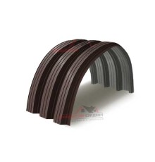 Профнастил H114ПГ-0.65, для бескаркассных ангаров, Полиэстер RAL 8017