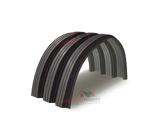 Купить профнастил H114ПГ-0.75, для бескаркассных ангаров, Полиэстер RR32 