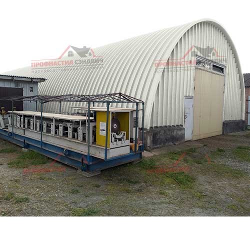 Купить профнастил H114ПГ-0.65, для бескаркассных ангаров, Полиэстер RAL 9002 