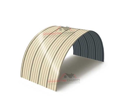 Купить профнастил НС18ПГ-1150-0.5 Полиэстер RAL1015 