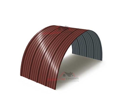 Купить профнастил НС18ПГ-1150-0.45 Полиэстер RAL3009 