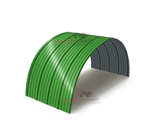 Купить профнастил НС18ПГ-1150-0.5 Полиэстер RAL6018 