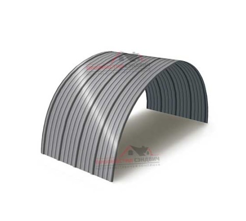 Купить профнастил НС18ПГ-1150-0.4 Полиэстер RAL7004 