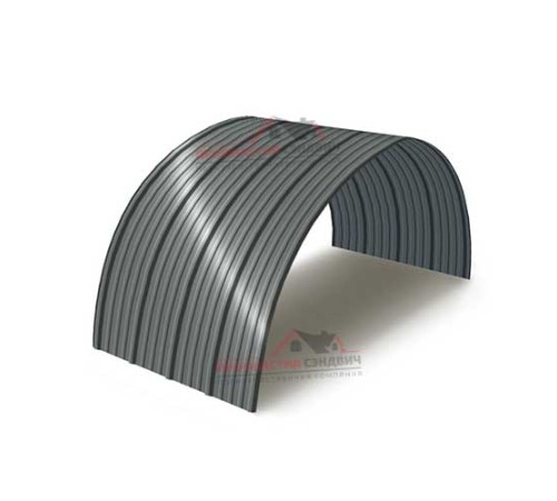 Купить профнастил НС18ПГ-1150-0.45 Полиэстер RAL7005 