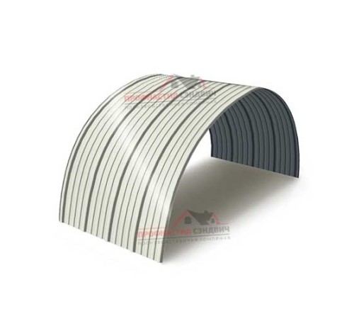 Купить профнастил НС18ПГ-1150-0.4 Полиэстер RAL9003 