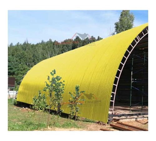 Купить профнастил НС35ПГ-0.45, Ширина-1000, Полиэстер RAL1018 