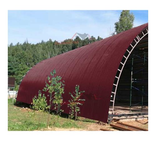 Купить профнастил НС35ПГ-0.45, Ширина-1000, Полиэстер/Двусторонний RAL3005 