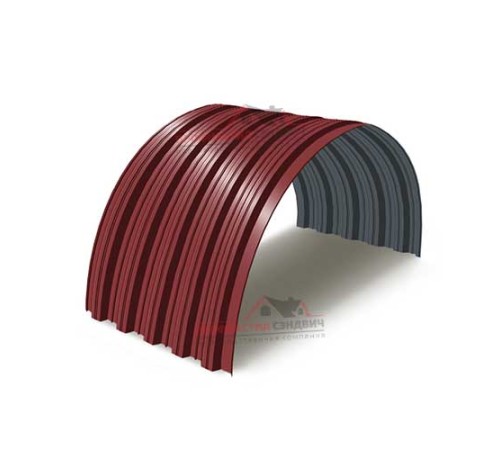 Купить профнастил НС35ПГ-0.7, Ширина-1000, Полиэстер RAL3011 