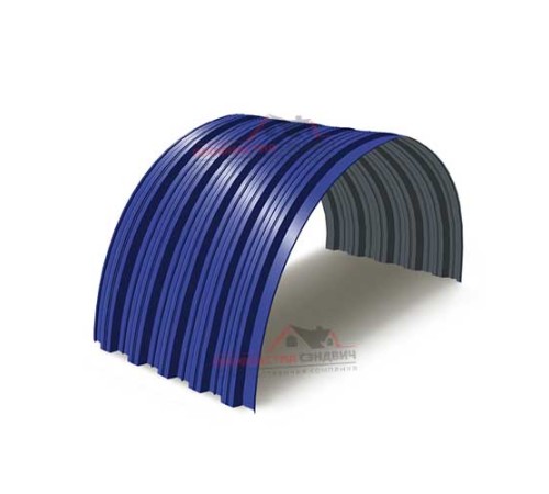 Купить профнастил НС35ПГ-0.5, Ширина-1000, Полиэстер RAL5002 