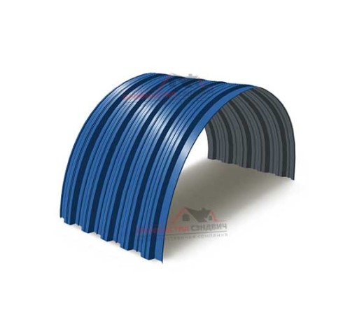 Купить профнастил НС35ПГ-0.45, Ширина-1000, Полиэстер RAL5005 