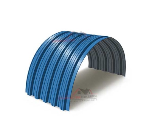 Купить профнастил НС35ПГ-0.5, Ширина-1000, Полиэстер RAL5015 