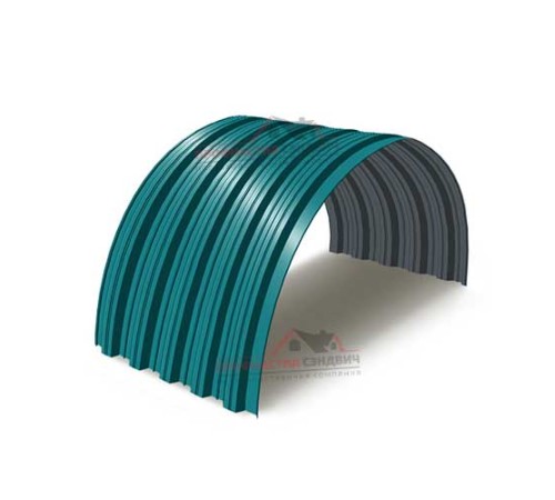 Купить профнастил НС35ПГ-0.45, Ширина-1000, Полиэстер RAL5021 