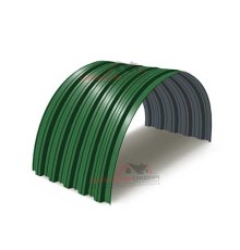 Профнастил НС35ПГ-0.45, Ширина-1000, Полиэстер RAL6002