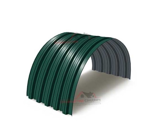 Купить профнастил НС35ПГ-0.45, Ширина-1000, Полиэстер RAL6005 