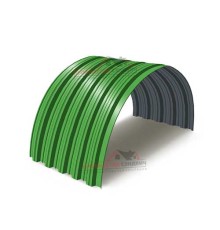 Профнастил НС35ПГ-0.5, Ширина-1000, Полиэстер RAL6018