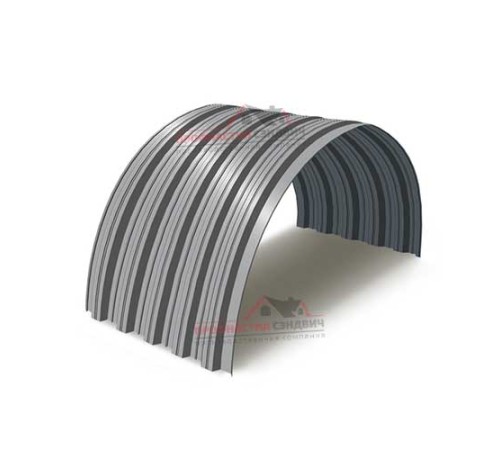 Купить профнастил НС35ПГ-0.8, Ширина-1000, Полиэстер RAL7004 