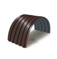 Профнастил НС35ПГ-0.45, Ширина-1000, Полиэстер/Двусторонний RAL8017