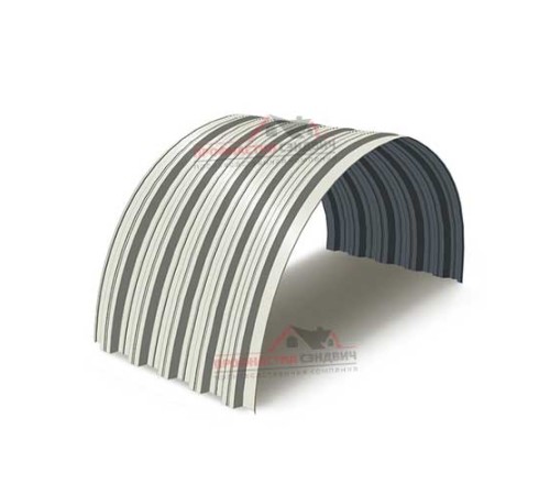 Купить профнастил НС35ПГ-0.8, Ширина-1000, Полиэстер RAL9010 