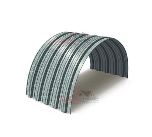 Купить профнастил НС35ПГ-0.8, Ширина-1000, Оцинкованный 