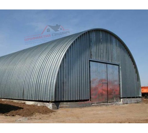 Купить арочный профнастил оцинкованный Н60-0.6 цена за м2. 